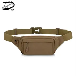 Fengdong Men Small Waist Bag Anti盗難ミニ旅行屋外スポーツ携帯電話キーランニングベルトパックとイヤホンジャック211027227V