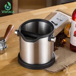 Paslanmaz çelik kahve vuruş kutusu 1800ml espresso öğütme konteyner anti kayma kahve öğütme çöp kutusu atık çöp kutusu çıkarılabilir vuruş t261f