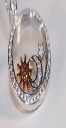 Choprd Colar Feliz Diamante Lua Sol Girando Chopin Colar Luxurys Designers Jewelry6933418