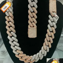 Collane con ciondolo Est Arrivi Miami Uomo Catena cubana Sterling Sier 925 Iced Out Fly Vvs Moissanite Collana di diamanti di lusso Drop Deli Dhzrv