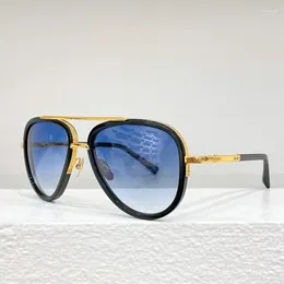 Óculos de sol 2031 estilo steampunk alta rua grande acetato oval uv400 homens óculos de condução ao ar livre mulheres designer de luxo óculos