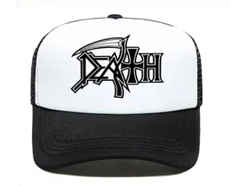 DEATH Hoodies ROCK BAND HEAVY METAL Baseball Cap Women Men Unisex 2020 Summer Parentchild Hats Mesh Visor Outdoor Sun HatX10166885661