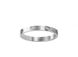 Luksusowe pierścienie diamentowe Designer Jewelry Rose Gold Wyjął 4 mm cienki stal nierdzewna 3 diamenty miłosne pierścień śrub