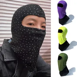 Beanie Skull Caps Unisex Skimasker Bivakmuts Hoeden Skullies Muts Kap Buiten Winddicht Fietsen Motorkap Zonbeschermingspet met diamant 231212