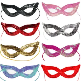 Sequin Cat Women Girl Party Eye Mask Venetian Carnival Masquerade Party Ball Masks Christmas Halloween LX85