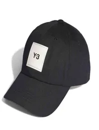 Y3 Yamamoto Yaosi Hat Men039S 및 Women039S 동일한 흑백 라벨 야구 모자 오리 혀 CAP3767801