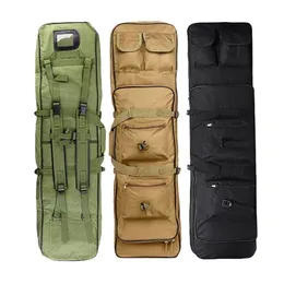 Sacos de coisas Homens 1m 100cm Heavy Duty Nylon Rifle Gun Case Saco Tático Sniper Tiro Carbine Air Coldre Shoulder2186