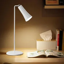 Lâmpadas de mesa LED lâmpada de mesa 3 modos de iluminação regulável proteção ocular sem fio para quarto de escritório em casa grande capacidade recarregável