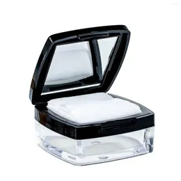 Botellas de almacenamiento Caja de soplo de polvo vacía Colorete Maquillaje Frascos cosméticos Tamiz
