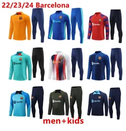 2023 New Barcelona Player Version Football Tracksuit Barca Set Adult Boys Training Suit 22/23 Men and Kids Tracksuits Camisetas Ansu Fati Pedri Lewandowski Ye Ye