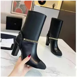 Chanells 가죽 Chanellies 플랫폼 Chaannel Ankle Booties Women Women Letter Boots