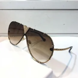 MILLIONAIRE Z1060 Sunglasses With Little Stones Retro Vintage Designer Sunglasses Shiny Gold Summer Style Laser 1060 Gold Plated T241j