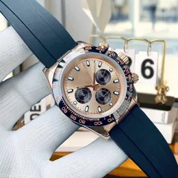 Męskie zegarek dla mężczyzn zegarki Menwatch 40 mm niebieskie designerskie zegarki składane zegarki dla kobiet gumowe wskaźniki luminor womanwatchv różowe złoto