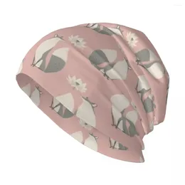 Berets The And Lotus Flower Knit Hat Hood Beach Bag Caps For Men Women's