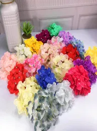 18 سم 21Colors 50pcs رأس الزهرة الحريرية الاصطناعية لحفل الزفاف قوس DIY مرحلة الخلفية sencery التزيين الملحق 9331626