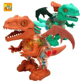 Electric/RC Animals Jurassic Dinosaur Park Electronic Pet Pet Flaming Flaming Dragon Assembly Dino Eduals Toys for Childrens Birthday Giftl23116