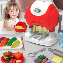 Kitchen Zagraj w żywność DIY Kolor Clay Master Machine Narzędzia Plastynowe Zestaw dla dzieci Symulacja makaronu Kuchnia Kuchnia Udawanie zabawy Toy Boy Girl Prezent231212l23116