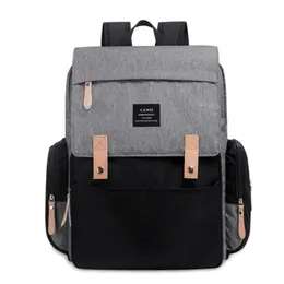 Backpack de fraldas de fraldas terrestres Bolsa de fraldas para mamãe pai baby Care Saco de fralda para meninos Meninas Mochila de viagem à prova d'água Mochila PA184C