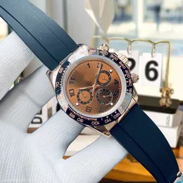 남성 시계 남성 시계 맨 워치 디자이너 시계 40mm 블루 폴딩 버클 운동 시계 여성 고무 watchstrap luminor 여자 watch 로즈 골드