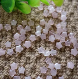 100pcslot Whol Natural Stone 65mm 별 장미 석영 구멍 diy 보석 브레이슬릿 목걸이를위한 느슨한 보석 4334980