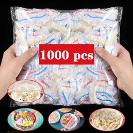 Outra organização de armazenamento doméstico 5001000pcs colorido Saran Wrap Descartável Food Cover Grade Fruit Freshkeeping Saco Plástico Acessórios de Cozinha 231212