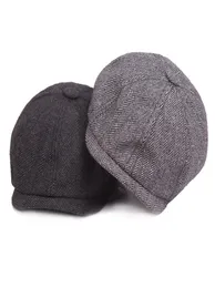 2018 New Fashion Gentleman Octagonal Cap Newsboy Beret Hat Men039s Male Models Flat Caps9021647の秋と冬