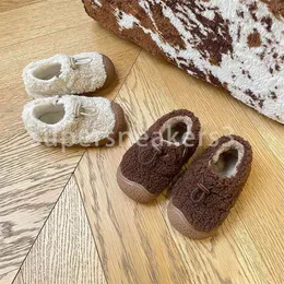 Children, 2023 Children for Plush Insulation, Winter Two Cotton Shoes, Soft Soled Toddler Baby Boots Walking Shoes Kid Boot ,