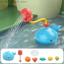 Bath Toys Baby Bath Bathtub Toys Babies Bathtub Squirt Toy For Bading Shower Octopus Squirting Pool Toy Multi Mönster för spädbarn Spädbarn Q231212