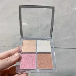 Lidschatten-Marke, 4 Farben, natürliches, mattes Make-up, wasserfeste Palette, Schimmer, Backstage-Glühen, Gesichts-Highlight-Erröten, 231211