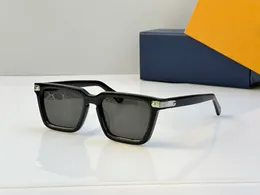 óculos de sol de grife masculino vintage quente para homens e mulheres retângulo Z1974U retro uv400 óculos de sol simples ao ar livre clássico preto prata com lentes cinza escuro