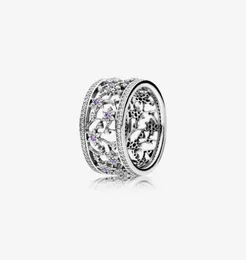 Nuevo anillo de Plata de Ley 925 No me olvides con cristal púrpura CZ para mujeres Anillos de Compromiso de boda joyería de moda 97030774213779