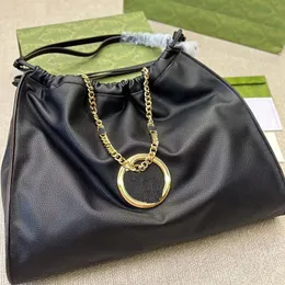 Sênior Blondie Grande Sacola Mulheres Saco De Designer De Luxo Super Capacidade Sacos De Ombro Com Corrente De Ouro Bolsa De Couro Bolsa De Bloqueio Letra G Hardware G18