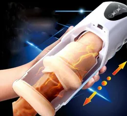 Sex Toy Massager Airplanes Cup Male Automatic Telescopic Suction Heating Blowjob Masturbator Vagina Fast Orgasm Machine Men Toy8840527