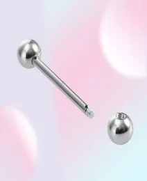 1pc 925 Sterling Gümüş Yuvarlak Düz Dil Barbell Kadınlar için 16mm Meme ucu Halkaları 14G Hipoalerjenik Piercing Fine Jewelry1406638