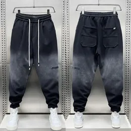 Herrbyxor hösten casual sweatpants mode svart japanska jogging män streetwear designer sportbyxor kläder