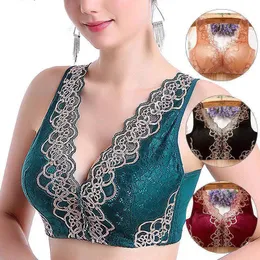 الدعم Top Pras Support Wireless Bra Wosterme Ender Small Presh Up Sexy Lace Adjustment Women 231211