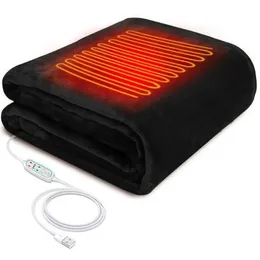 電気毛布45x80cm USB電気暖房ショール洗濯可能な3熱設定タイミング機能加熱ショールブランケット231211