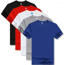 Ternos Masculinos B8535 Linha Cor Sólida Camisetas Estilo Chegada Verão Manga Curta Camiseta Masculina