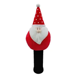 Andra golfprodukter Santa Claus Golf Driver Headcover Merry Christma Decoration Golf Club Cover Protecter Outdoor Sports Mascot Novelty Söt gåva 231211