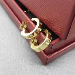 Nya kvinnors örhängen set studs för kvinnor bohemiska modesmycken titanstål inte blekna guldörhängen219b