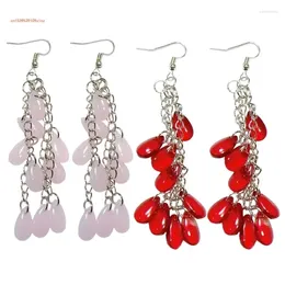 Orecchini pendenti Accessorio per costume da festa di Halloween Accessori per ganci per orecchie con sangue gocciolante