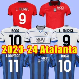 23 24 Atalanta B.C. Camisas de futebol Natal Duvan Ilicic L.MURIEL GOSENS 2023 2024 MIRANCIHUK MALINOVSKYI camisa de futebol maglia uniforme masculino casa fora