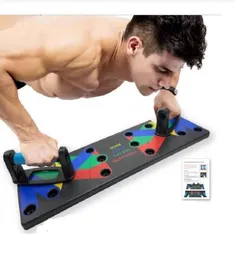 2020 novo 9 em 1 Push Up Rack Board Homens Mulheres Fitness Exercício Pushup Stands Sistema de treinamento de musculação Home Gym Fitness Equipm4535039