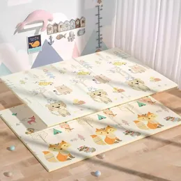 Play Mats Baby Polding Activing Active Mat Kids Cartoon Cartoon Gaming Game Game Carpet joudce-side Children Pad Soft Foam Pad 231212