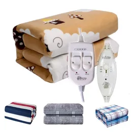 Coperta elettrica 110 V-220 V Sicurezza Peluche Coperta elettrica Letto Termostato Materasso elettrico Morbido riscaldamento elettrico Coperta scaldino Riscaldatore Tappeto 231211