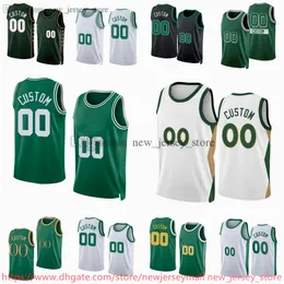 Niestandardowe 2023-24 Basketball 0 Jayson Tatum Jersey 7 Jaylen Brown 42 Al Horford 40 Luke Kornet Neemias Queta Svi Mykhailiuk Dalano Banton Lamar Stevens Shorts