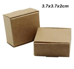 Brown 50pcslot 37x37x2 cm Kraft Paper Wedding Gifts Boxes for Ornament Jewelry Cookie Cardboard Handmade Soap Candy Storage Pac2646532