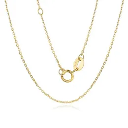 VOJEFEN AU750 Collana in vero oro con gioielli Collana in oro puro 18 carati per donne e uomini Catena con rosa gialla 18 carati232k