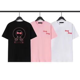 Classic T Shirts High Quality Brand Crew Neck Short Sleeves Tops Tees Black White Pink T-shirts Casual Horseshoe Sanskrit Cross Print T Shirt Size M-2XL
