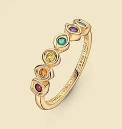 Joias estéticas Mavel Infinity Stones Anéis para mulheres homens casal conjuntos de anéis de dedo com caixa de logotipo presentes de aniversário 160779C019264291